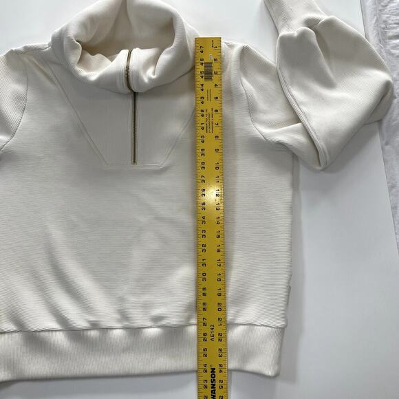 Varley Vine Cream Zip-Up Sweatshirt - Picture 7 of 13